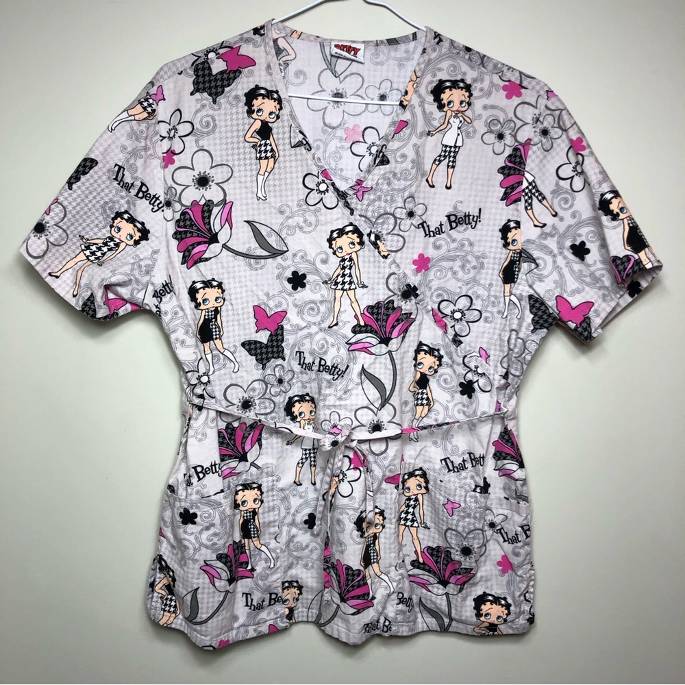 Betty Boop Scrub Top